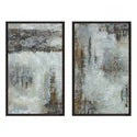 Art-Hand-Painted in Southern California: Set of 2 Batched w/Laguna Espresso