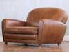 THE VIOLET LEATHER LOVE SEAT