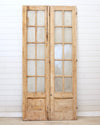 JUST ADDED - 19TH CENTURY FRENCH PAIR WITH GLASS
