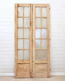 JUST ADDED - 19TH CENTURY FRENCH PAIR WITH GLASS