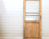 19TH CENTURY SINGLE DOOR WITH GLASS