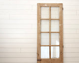 19TH CENTURY SINGLE DOOR WITH GLASS