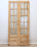 JUST ADDED - 19TH CENTURY FRENCH PAIR WITH GLASS