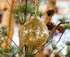 Round Ornament with Gold Stars