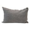Grey Linen Lumbar Pillow