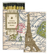 Map of Paris Matchbox
