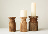 Reclaimed Wood Pillar Candle Holder